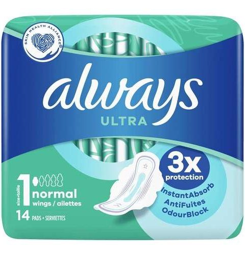 Always Ultra Super With Wings 14'S -DBL (1pack)