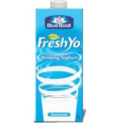 Blue Boat Fresh Yo Yoghurt Plain Sweet (1 Litre)