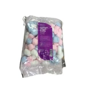Pretty Cotton Wool Balls White (100 Pcs)