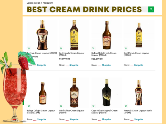 Best Cream Drink Prices