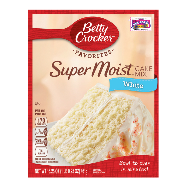 Betty Crocker s/Mst White Cake Mix (461g/500g)