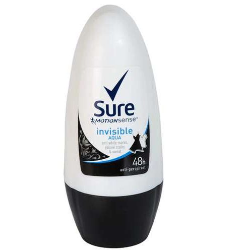 Sure Roll-On Anti-Perspirant Invisible Aqua (50mL)