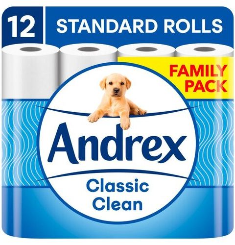 Andrex Classic Blue 2in1 2ply 4Rolls