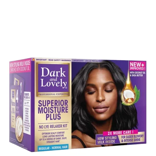 Dark and Lovely Superior Moisture Plus No Lye Relaxer Kit Normal hair (1pz)