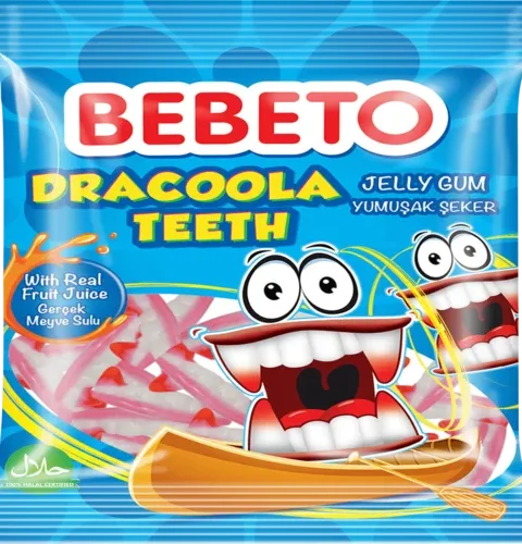 Bebeto Dracoola Teeth Jelly Sweets (80g)