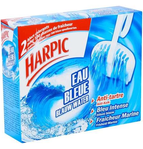 Harpic Eau Bleue Blauw Water (2x 38g)