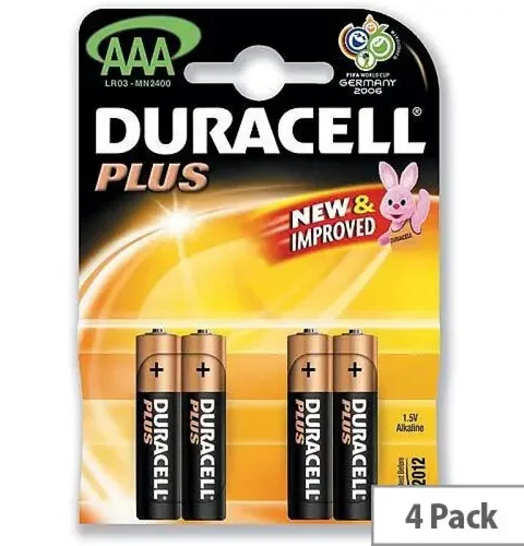 Buy Duracell Power Plus AAA Batteries (4pk) in Abuja