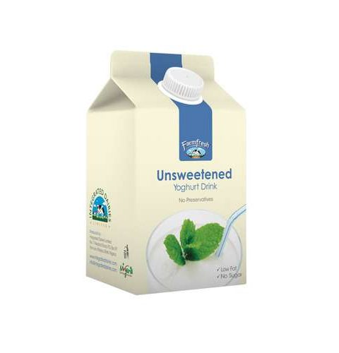 Farmfresh Drinking Yoghurt Plain Unsweetened (500Ml)