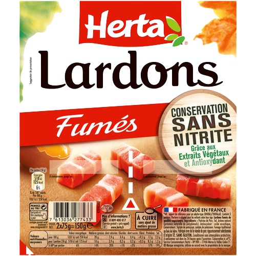 Herta Lardons Fumes (150G)