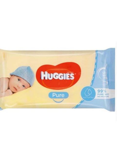 Huggies Pure Baby Wipes (56wipes )