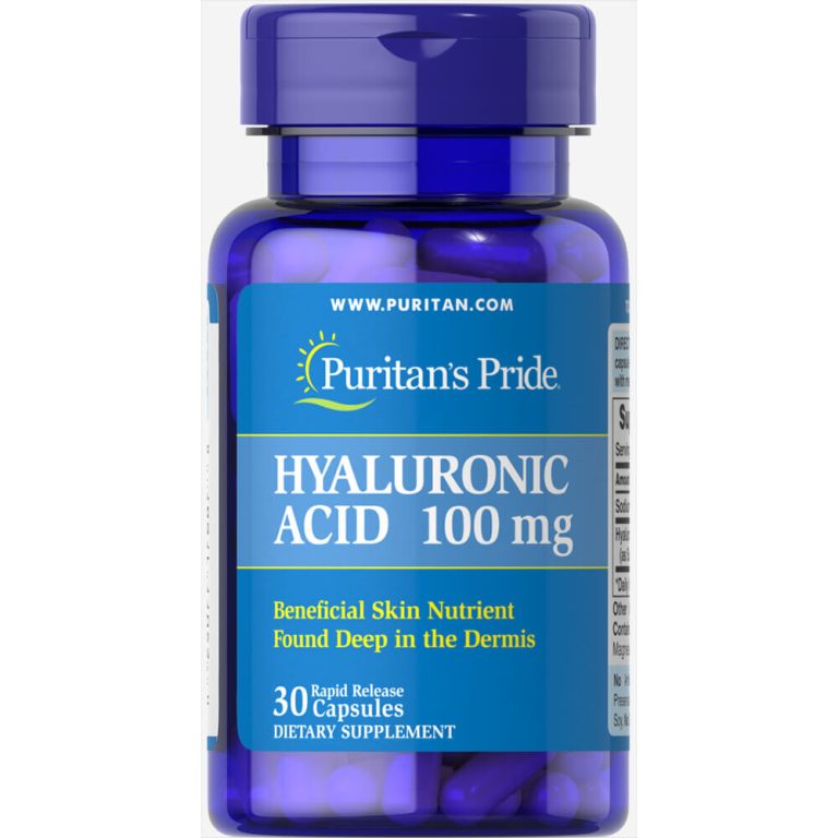 Hyaluronic Acid (Puritans Pride) | 100mg (30 Capsules)