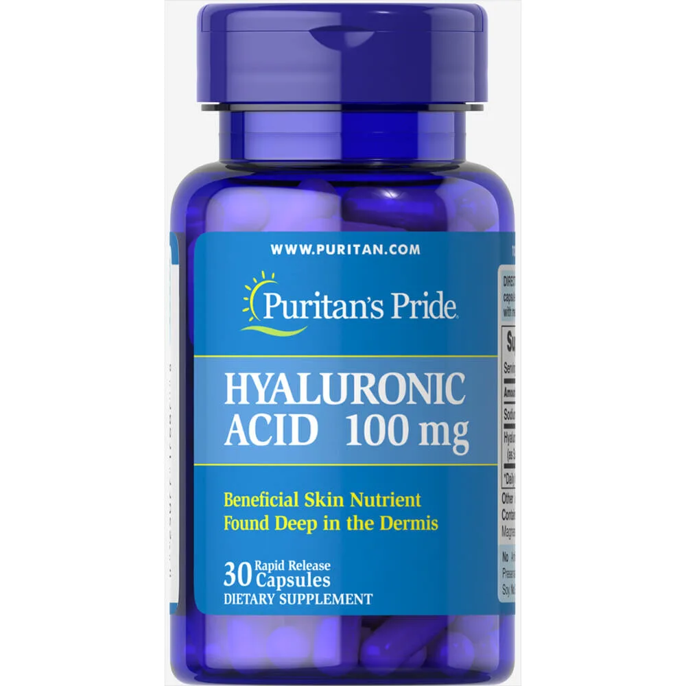 Hyaluronic Acid (Puritans Pride) | 100mg (30 Capsules) from HTSPLUS Mart