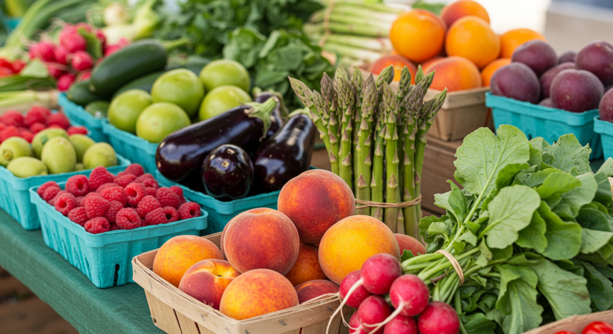 fruits on display