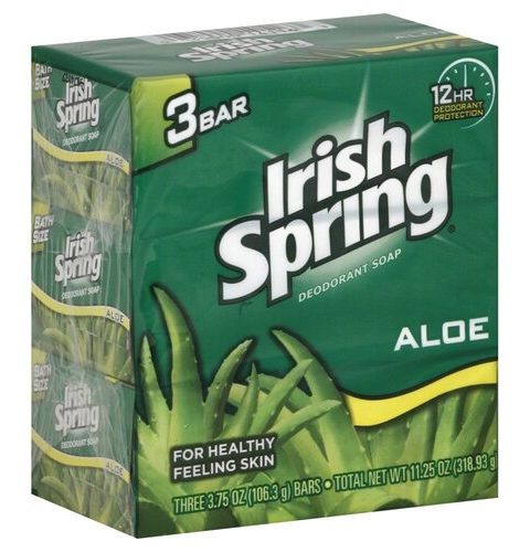 Irish Spring Deodorant Aloe Soap X3 (100g)