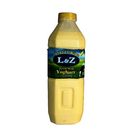 L and Z Integrated Banana Yoghurt (1 Litre)