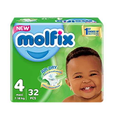 Molfix Air Dry Baby Diaper 4 Maxi
