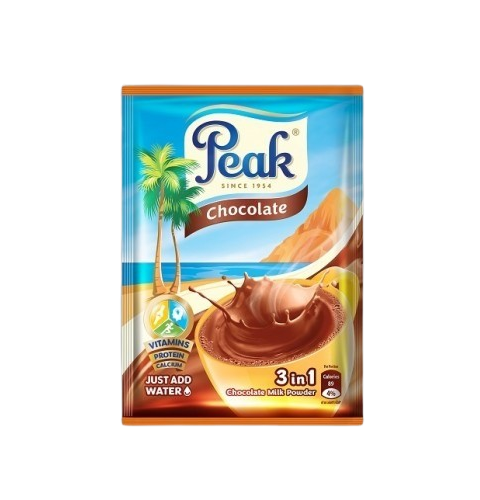 Peak Full Cream Chocolate milk Powder Sachet (18G x 10)