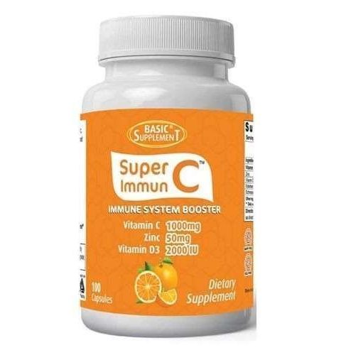 Super Immun C Vitamin C + Zinc + Vitamin D3 x100