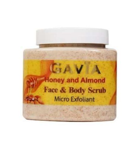 Gavia Micro Exfoliant Honey and Almond Face and Body Scrub (500g)