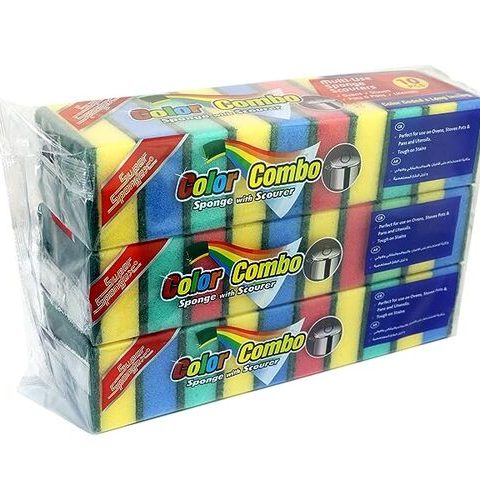 Super Combo Scourer Sponge (10pcs)