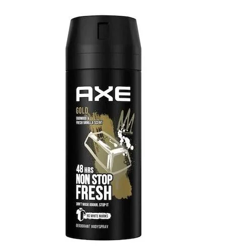 Axe Gold Deodorant Body Spray – Oud Wood & Fresh Vanilla (150ml)