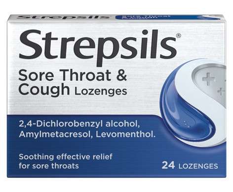 Strepsils Sore Throat & Cough -24 Lozenges