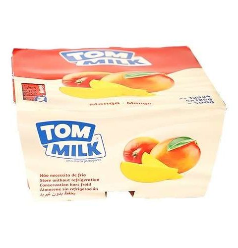 Tom Milk Mango Yoghurt x4 (125G)