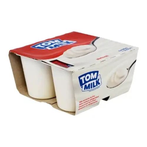 Tom Milk Natural Yoghurt x4 (125G)