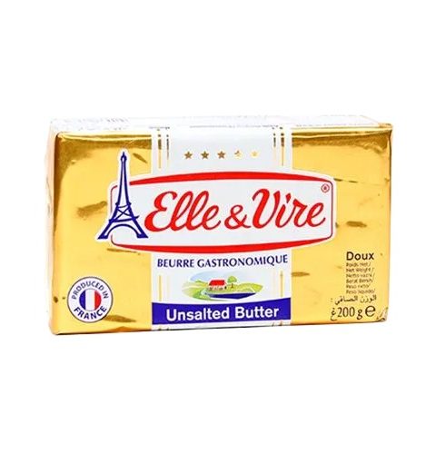 Elle & Vire Unsalted Butter (200g)