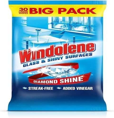 Windolene Glass & Shiny Surfaces Wipes x30