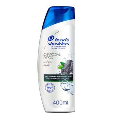 Head and Shoulders Charcoal Detox Cleansing and Instant Itch Relief (400mL)