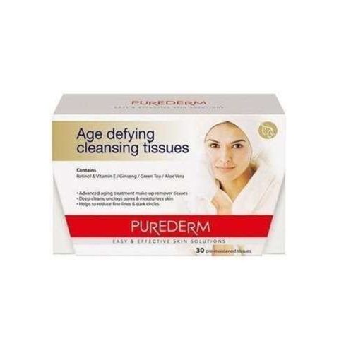 Purederm Age Defying Cleansing Tissues 30'S (1 Pack)